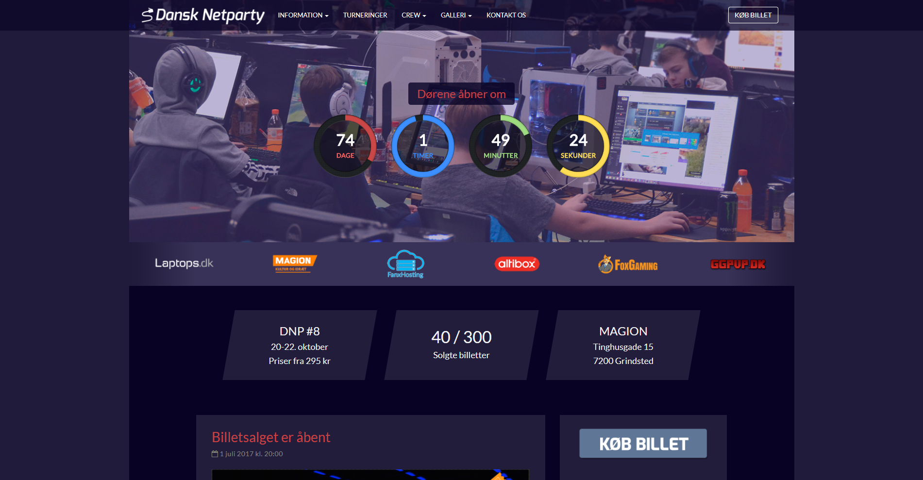 Screenshot fra https://dansknetparty.dk/